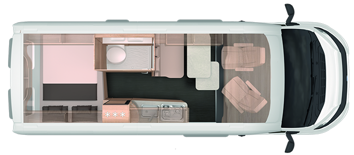 Knaus BoxLife Pro 600 MQ 60 year - Fiat - planlösning