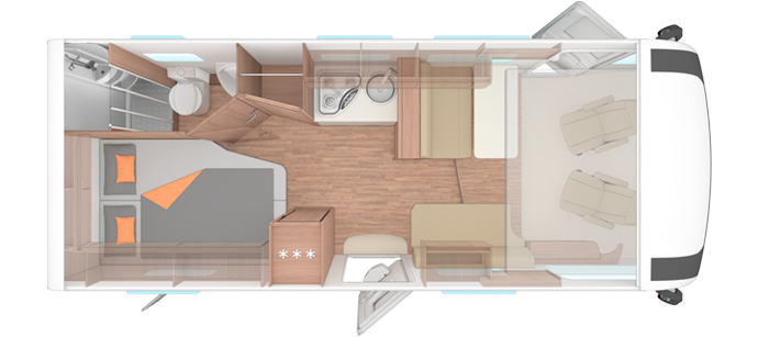 Weinsberg CaraCore 650 MF - Fiat - planlösning