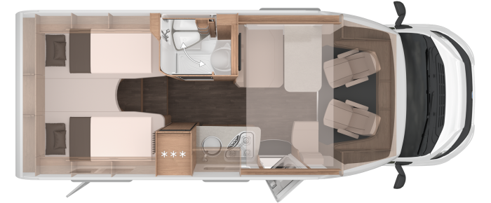 Knaus L!ve Wave 650 MEG Platinum Selection - Fiat - planlösning